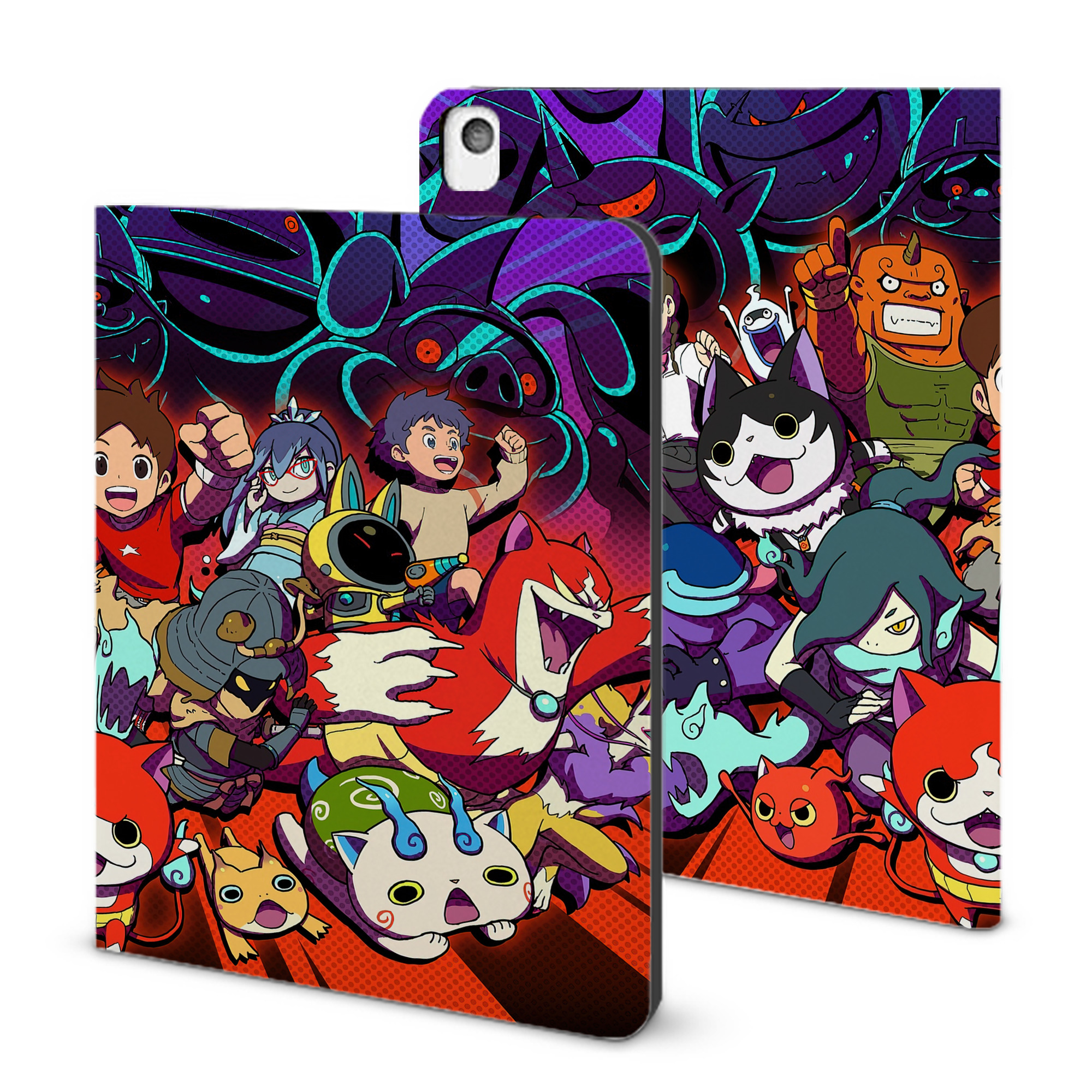 （画像用） 妖怪ウォッチ Yo-kai Watch IPadケース ペンホルダー付き ブックスタイルデザイン